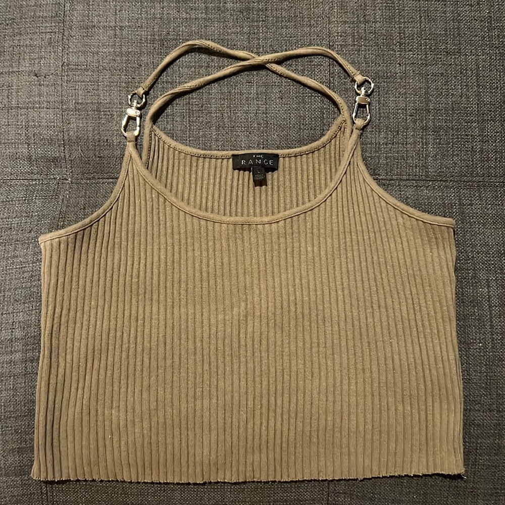 The Range ribbed crop tank